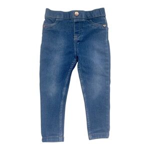 VINCE CAMUTO Girls Dark Blue Denim Jeggings